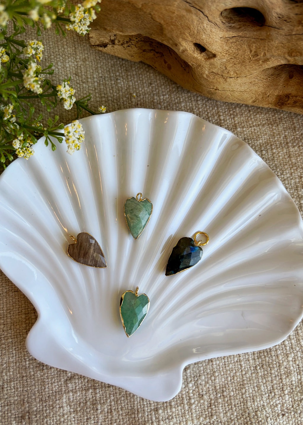 From the Heart Gemstone Pendants