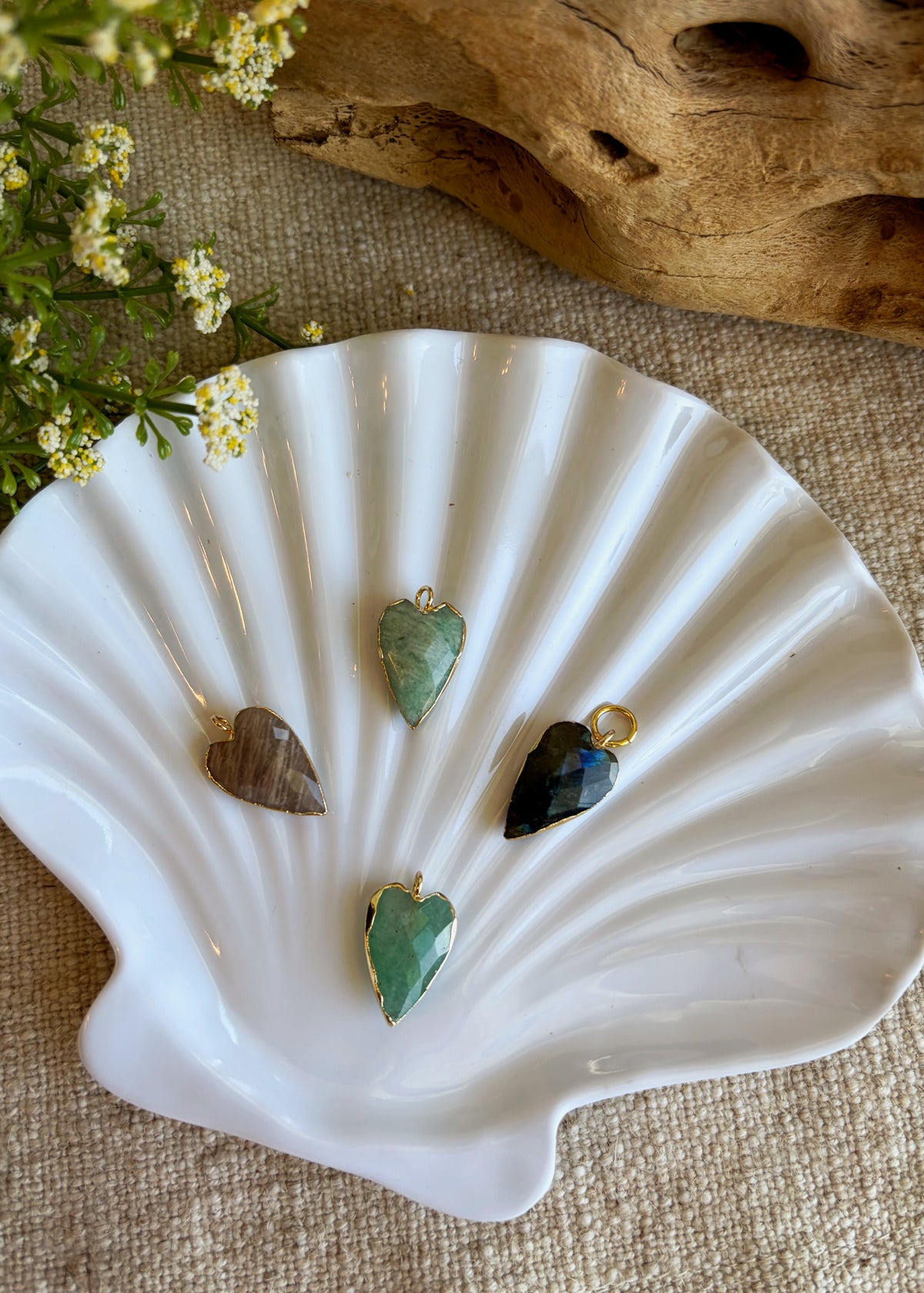 From the Heart Gemstone Pendants