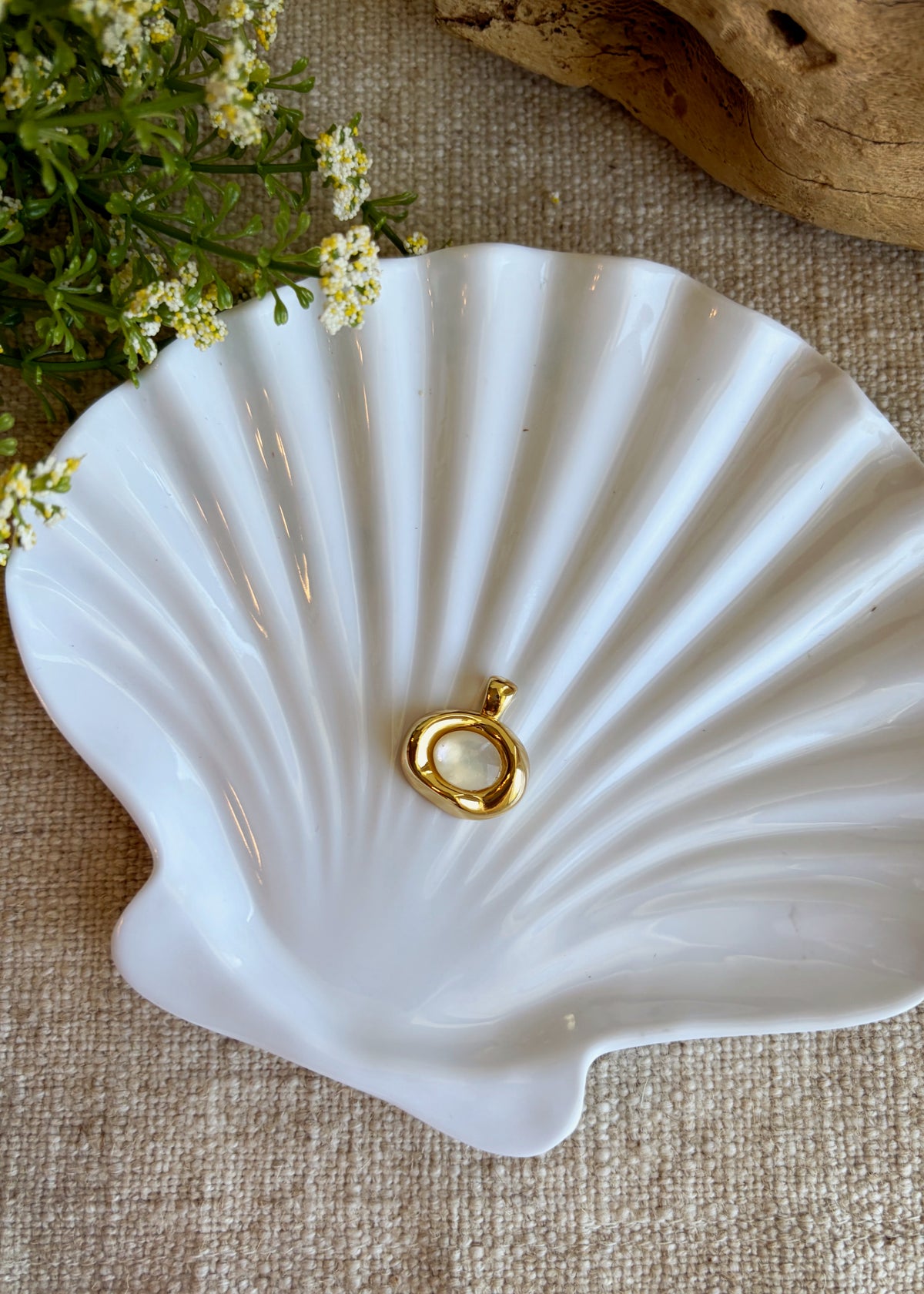 The Gilded Gemstone Pendants