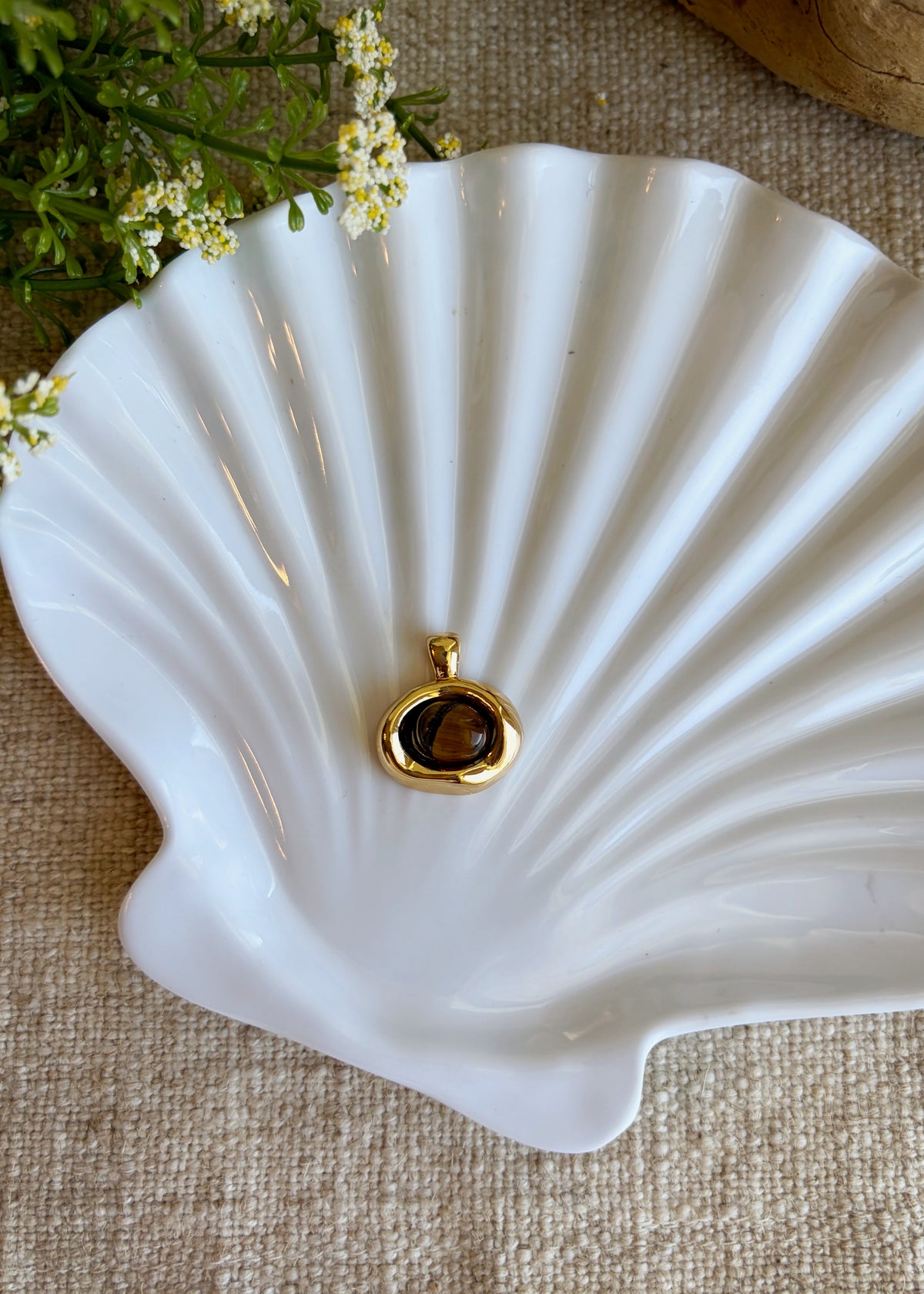 The Gilded Gemstone Pendants