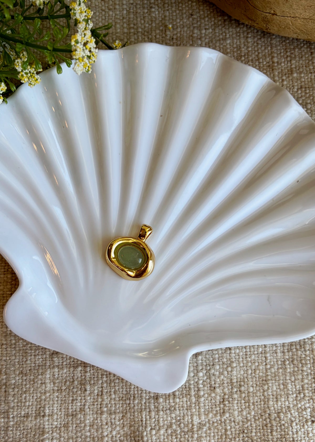 The Gilded Gemstone Pendants